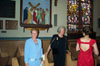 Mom, Mary Hayden, and Tricia in the church