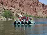 One of the two rafts on the expedition. Neat craft.