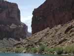 A view down the upper Colorado--the cliff on the right is supposedly the profile of an Indian brave