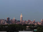 View of midtown at dusk from our new place. 7/2001