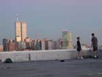 Robyn and her brother on the roof of our new place, overlooking Manhattan from the NJ side. 7/2001