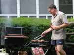 Dad making his famous BBQ chicken at Grandpa's.  Mmmmmm. 7/2001