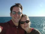 Robyn & I on the ferry from Marseilles to Sardinia