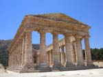 The magnificent temple at Segesta in the province of Trapani