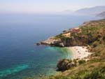 A tiny beach tucked away between two ridges in Zingaro