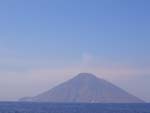 The island of Stromboli, almost a kilometer high