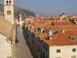 Looking down on the Stradun from the other end.