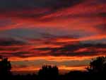 A sunset from our roof, 7/30/02