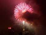 Fireworks over the Chrysler Building (from our window, 10/3/02)