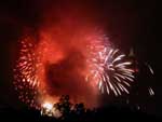 More fireworks, partially obscuring the Empire State Building - 10/3/02