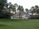 A view of the house from the second fairway