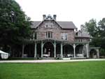 The reception took place at the Francis Cope House in Awbury Arboretum, a stone's throw from Mark & Najjia's house