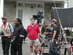 Shooting a movie involves lots of standing-around time