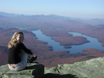 Robyn on top of Whiteface mountain