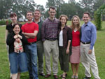 At Lebanon Plantation for the oyster roast: Susan, Sari, Andy, Paul, John, Kathleen, Robyn, and me