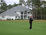 Mom on the seventh fairway