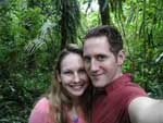 Robyn and I in the chunk of remaining cloud forest behind the lodge