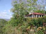 The dining room at Lagarta Lodge, where we stayed. It's perched on a hill above the beach and river mouth.