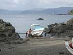 This is the only way into or out of our destination, Marenco Beach and Rainforest Lodge