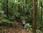 Robyn in our back yard - miles and miles and miles of virgin jungle