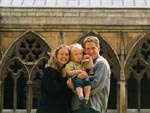 Robyn and Felix and me in the abbey