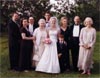 Robyn's family: Andy, Sissy, John, May, Mike, Robyn, Isaac, Barbara, Michael, and the mother of the bride, Eileen